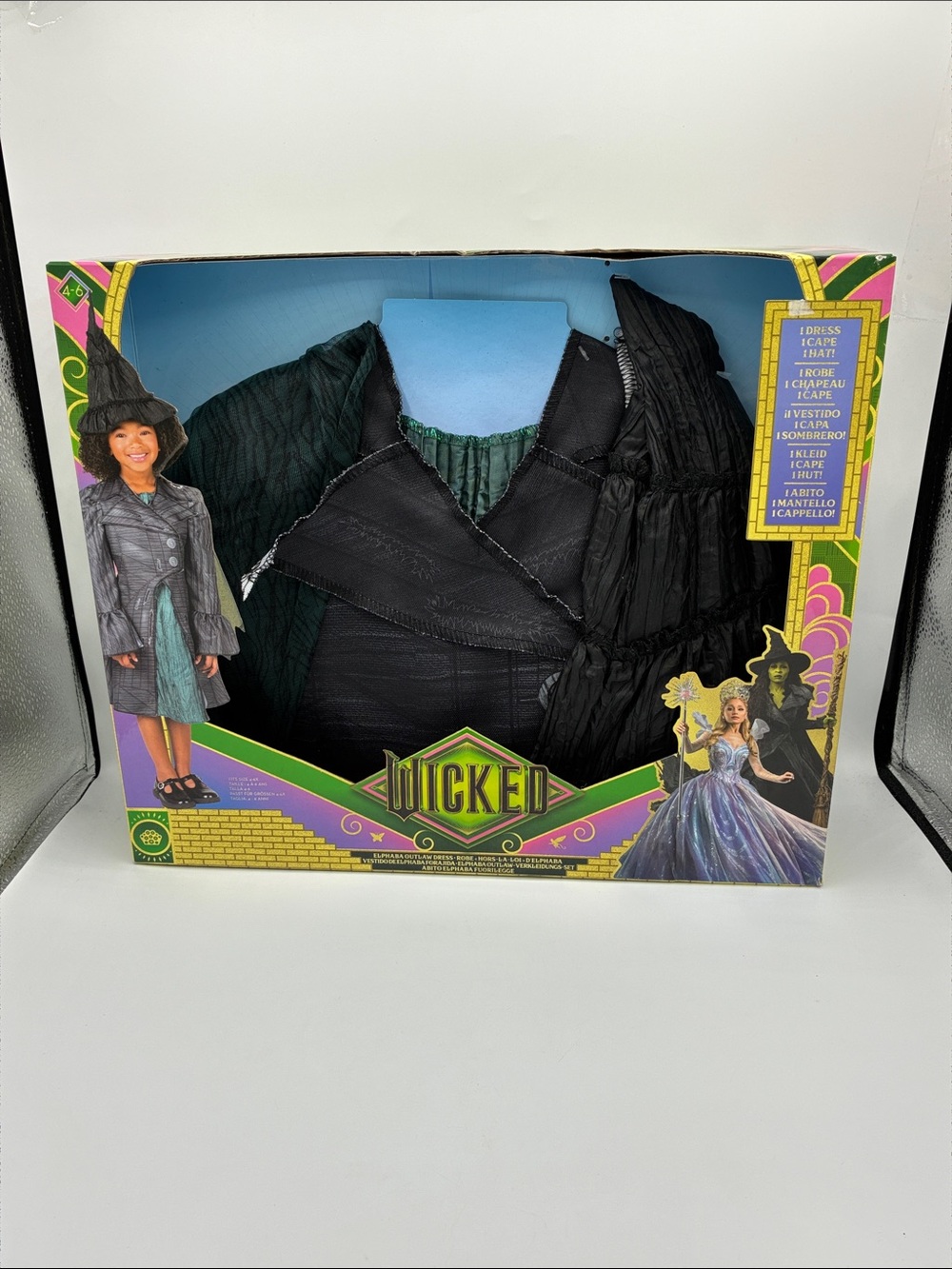 Wicked Deluxe Elphaba Outlaw Outfit Costume Girls Size Small 4-6x